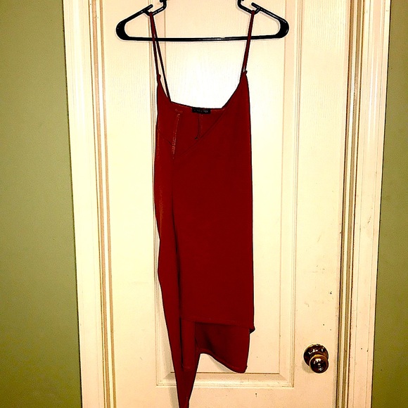 Super Sexy Vintage Asymmetric Cut Scrunch Windsor mini dress asymmetric - Picture 3 of 7